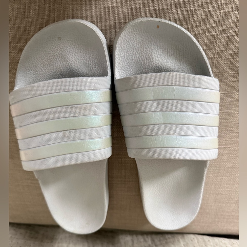 Adidas Light Blue Slides